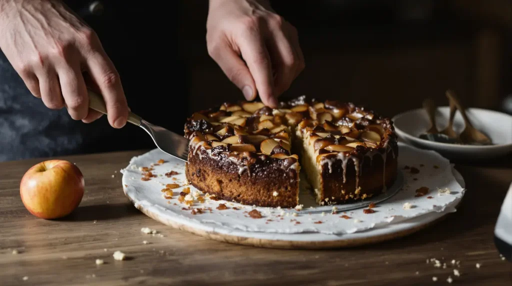 Julie Andrieu révèle la recette de son gâteau aux pommes favori « bien meilleur qu'une simple tarte »