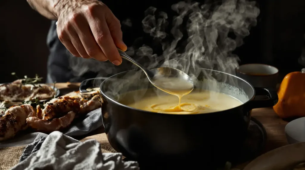 La cuisine de Carlo : soupe onctueuse de chicons à la bière belge